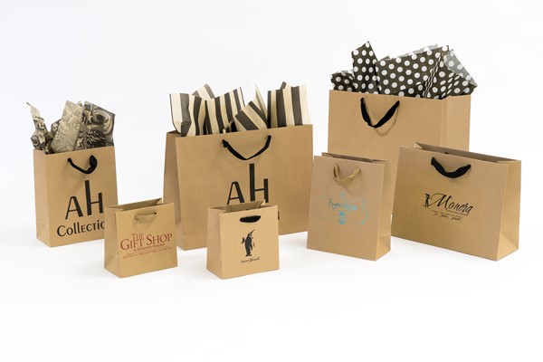 Recycled Kraft Ribbon Handle Eurototes