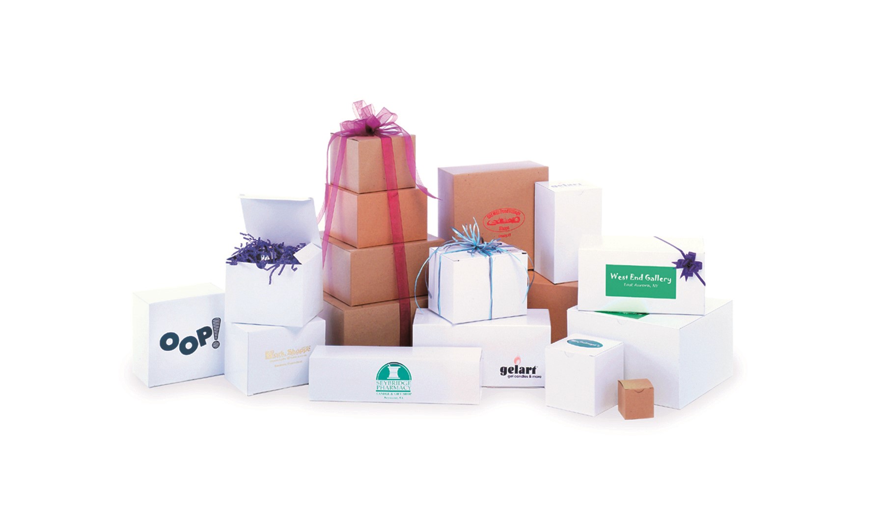 White One Piece Giftware Boxes