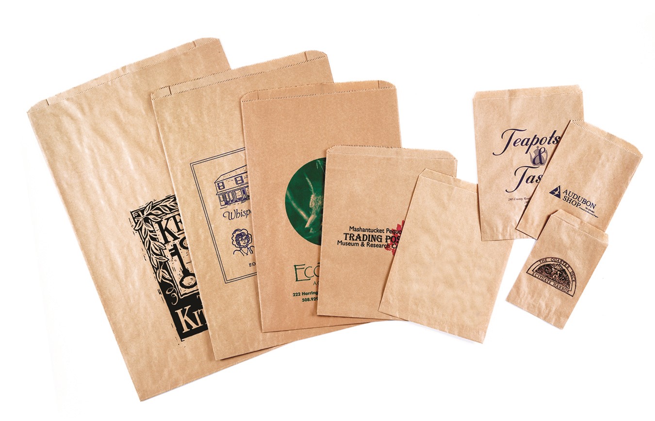 Recycled Brown Kraft Paper Merchandise Bags