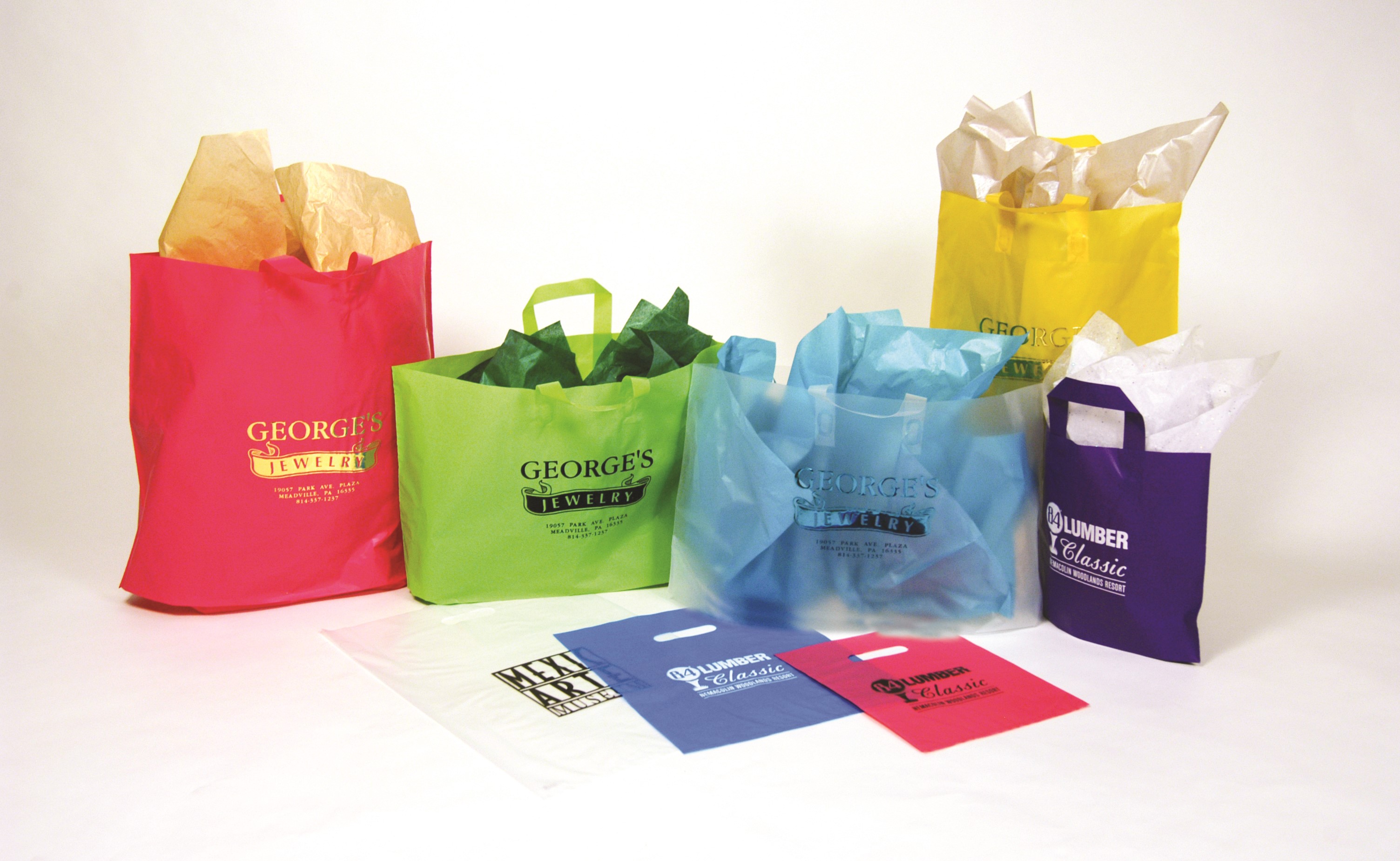 Ameritote Frosted Shopping Bags