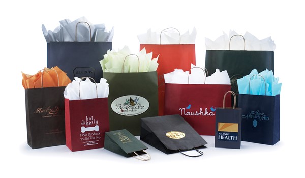 Matte Tints On Kraft Shopping Bags