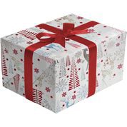 Jillson & Roberts Gift Wrap, Matte White (8 Rolls 5ft x 30in)