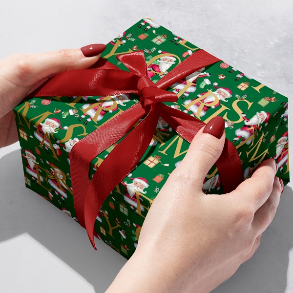 Santa Christmas Green