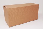 10 x 5 x 4 Kraft Pinstripe One-Piece Giftware Boxes (Case of 100) Kraft-Pinstripe-One-Piece-Giftware-Boxes-1054