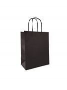 8x4x10 Premium Turn Top  Black Kraft Shopping Bags Premium-Turn-Top-8-PLAIN-Black