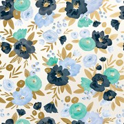 30" x 417' (half ream) - B384 - Fresh Flowers B384.30.417