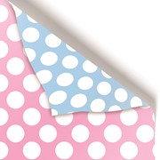24" x 208' (quarter ream)  - B985D - Pastel Pink & Pastel Blue B985D.24.208