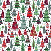 30" x 417' (half ream) - XB647 - Holographic Trees XB647.30.417