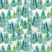 30" x 417' (half ream) - XB624 - Snowy Trees XB624.30.417