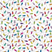 24" x 208' (quarter ream)  - XB509 - Christmas Lights White XB509.24.208