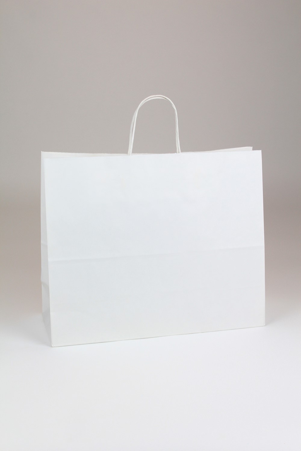 16 x 6 x 12 White Kraft Shopping Bags (Case of 250) White-Kraft-Shopping-Bags-1612