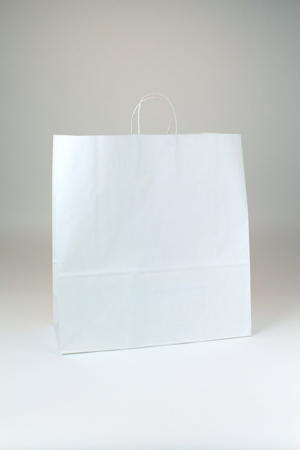 18 x 7 x 18.75 White Kraft Shopping Bags (Case of 200) White-Kraft-Shopping-Bags-18