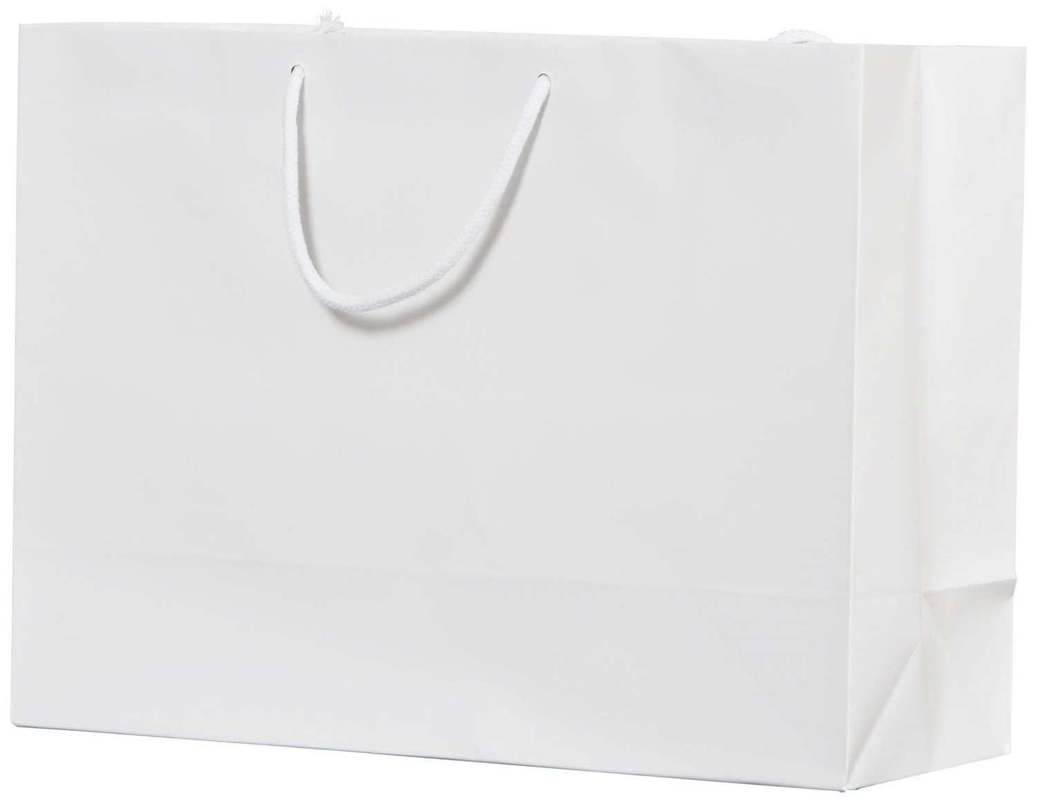 Matte White Paper Eurotote Bags