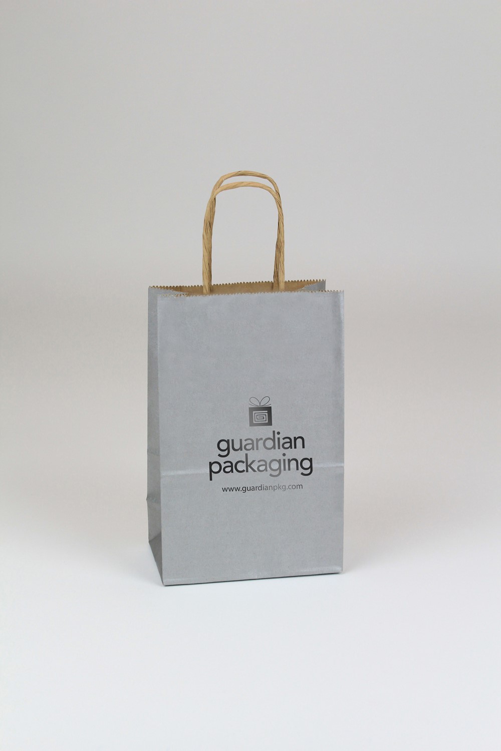 5.25 x 3.25 x 8.25 Metallic Tints on Kraft Shopping Bags (Case of 250)  $.63 ea. Metallic-Tints-On-Kraft-Shopping-Bags-5-Stamped