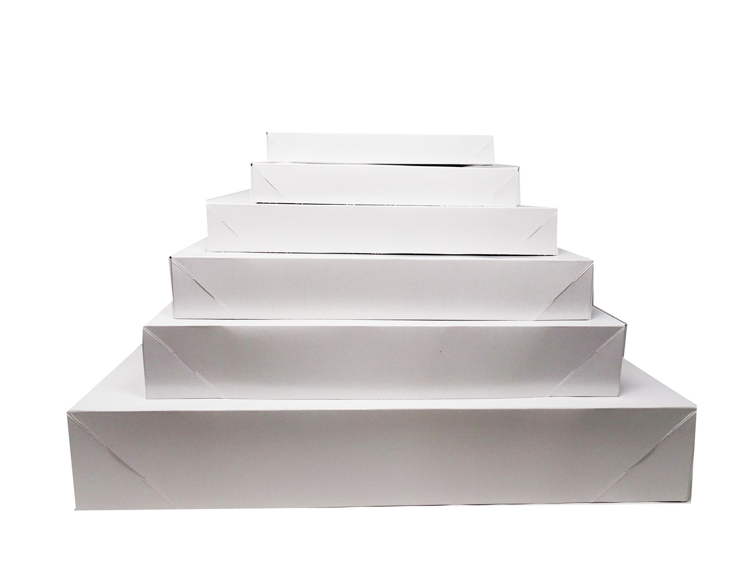 11.5 x 5.5 x 1.5 White Economy Apparel Boxes (Case of 100) White-Economy-Apparel-Boxes-115