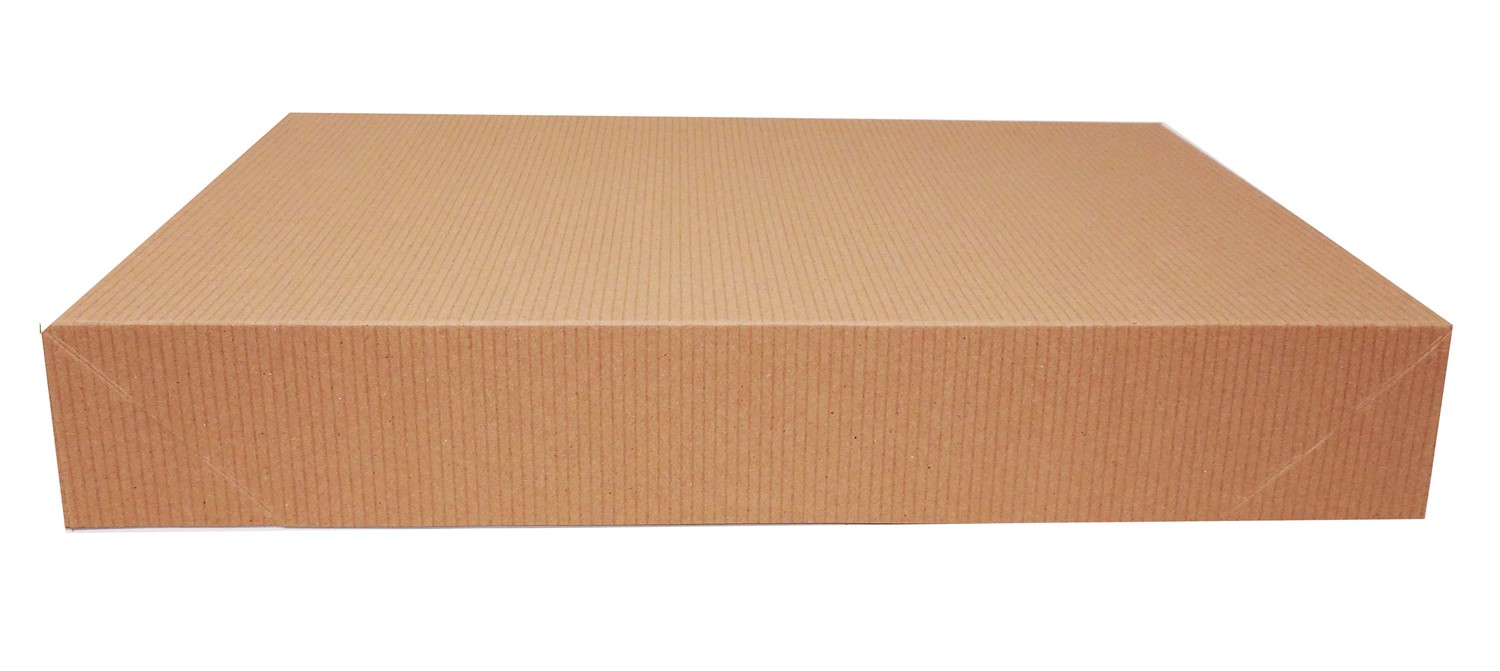 19 x 12 x 3 Natural Kraft Grooved Apparel Boxes (Case of 50) Natural-Kraft-Grooved-Apparel-Boxes-19