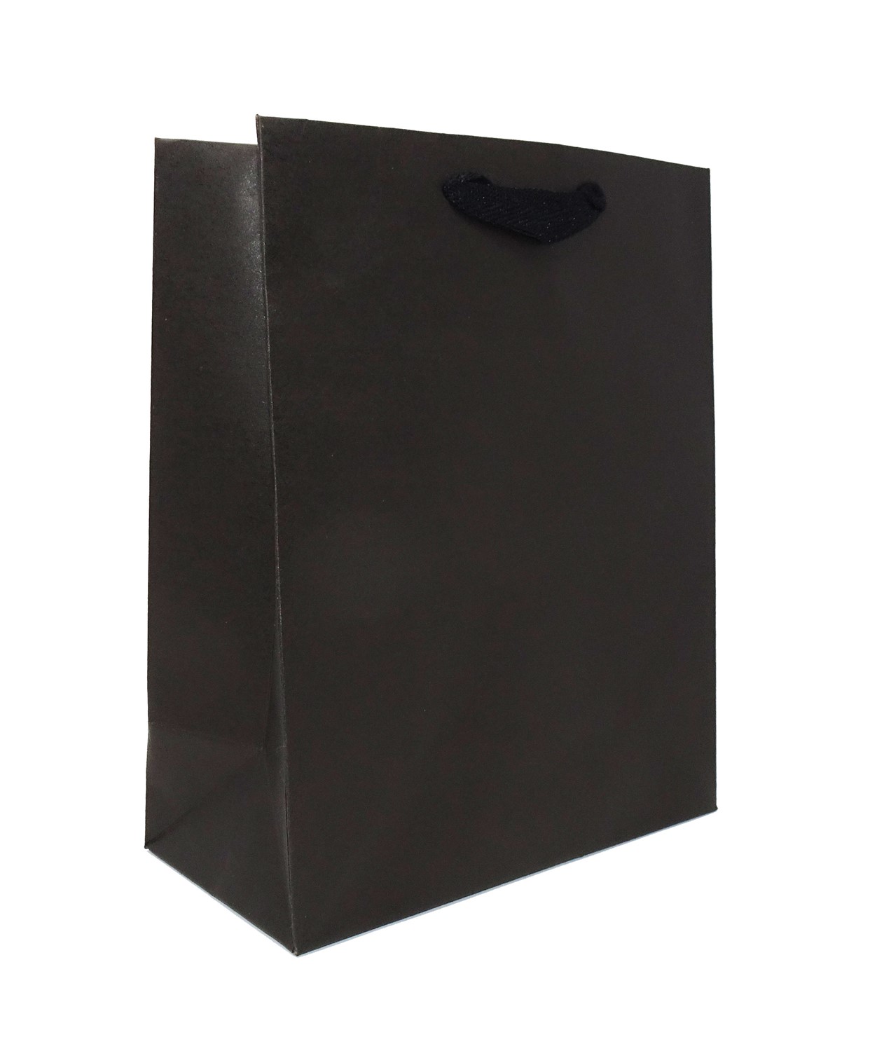 8 x 4 x 10 Black Ribbon Handle Eurototes (Case of 100) Colors-On-Kraft-Ribbon-Handle-Eurototes-8