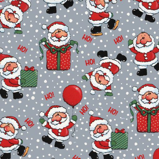 24x 417' VAL-3256 Ho Ho Santa Gift Wrap