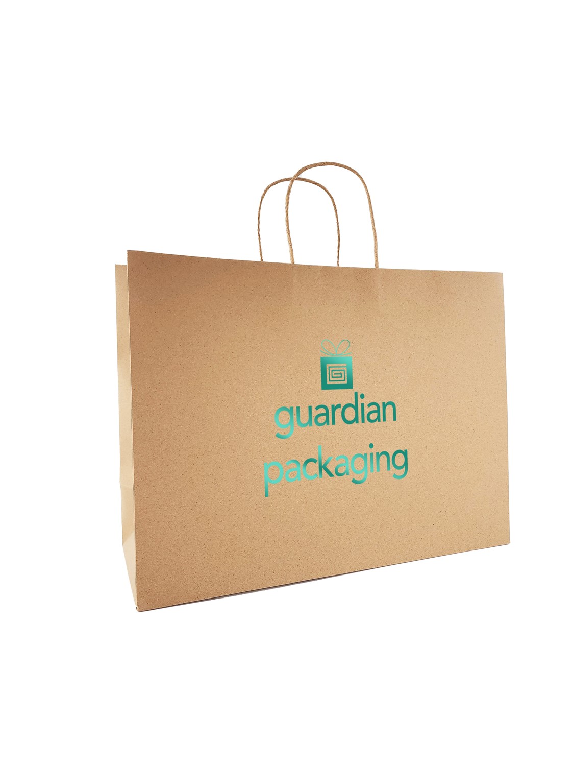 16x6x12 Hot Stamp Premium Turn Top Brown Kraft Shopping Bags Premium-Turn-Top-16-HS-Brown