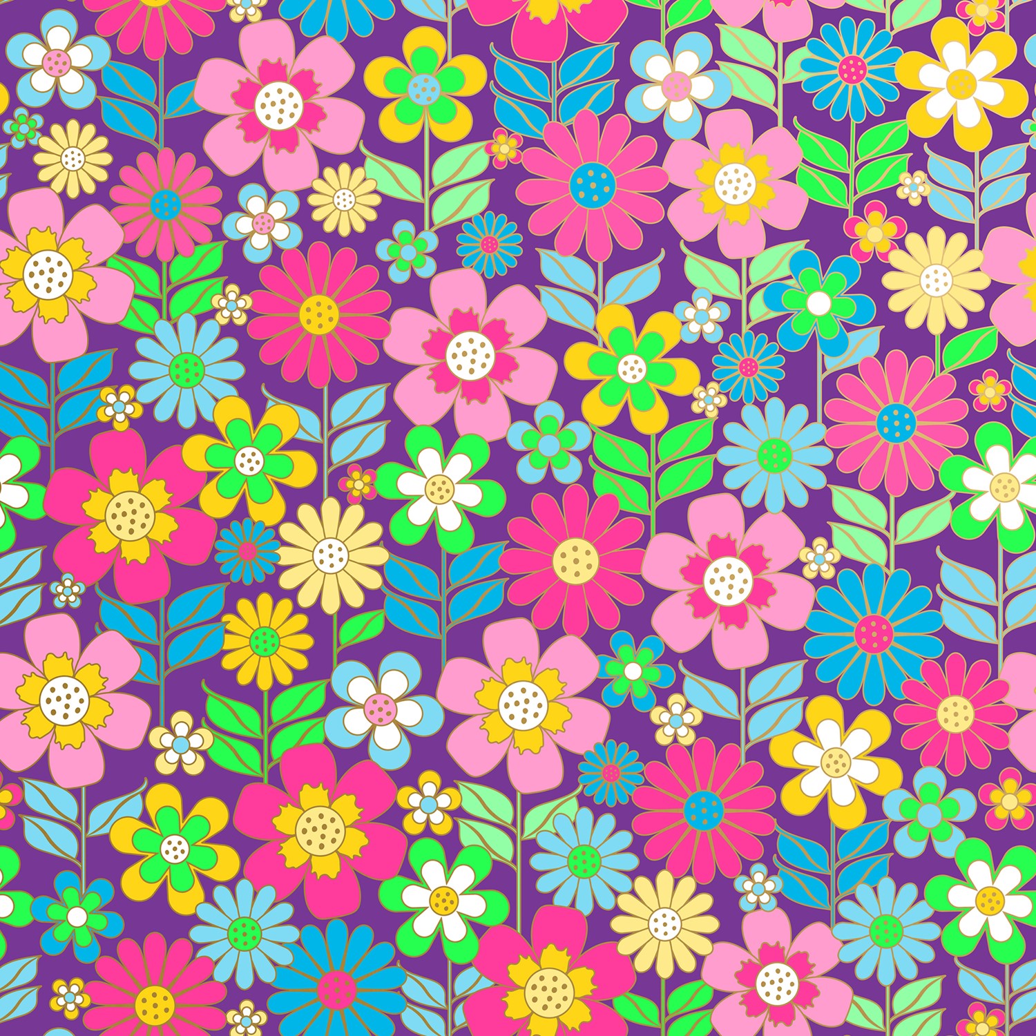 30" x 208' (quarter ream) - B382 - Dazzling Daisies B382.30.208