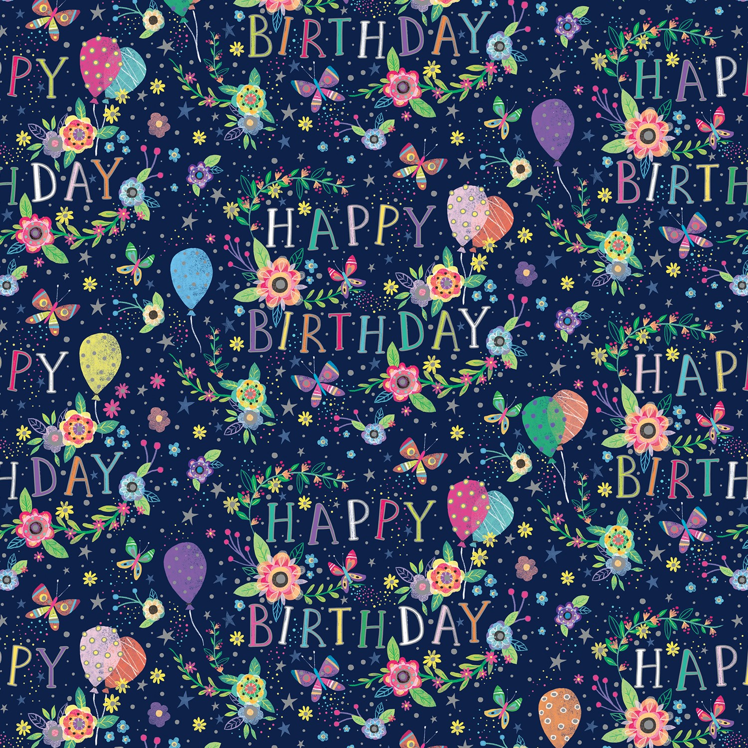 30" x 833' (full ream) -    B373 - Beautiful Birthday B373.30.833