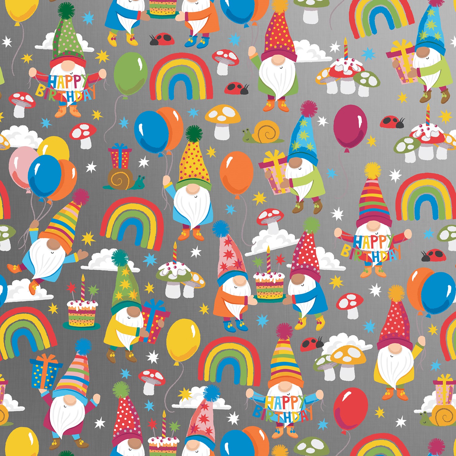 30" x 833' (full ream) -  B313 - Birthday Gnomes B313.30.833