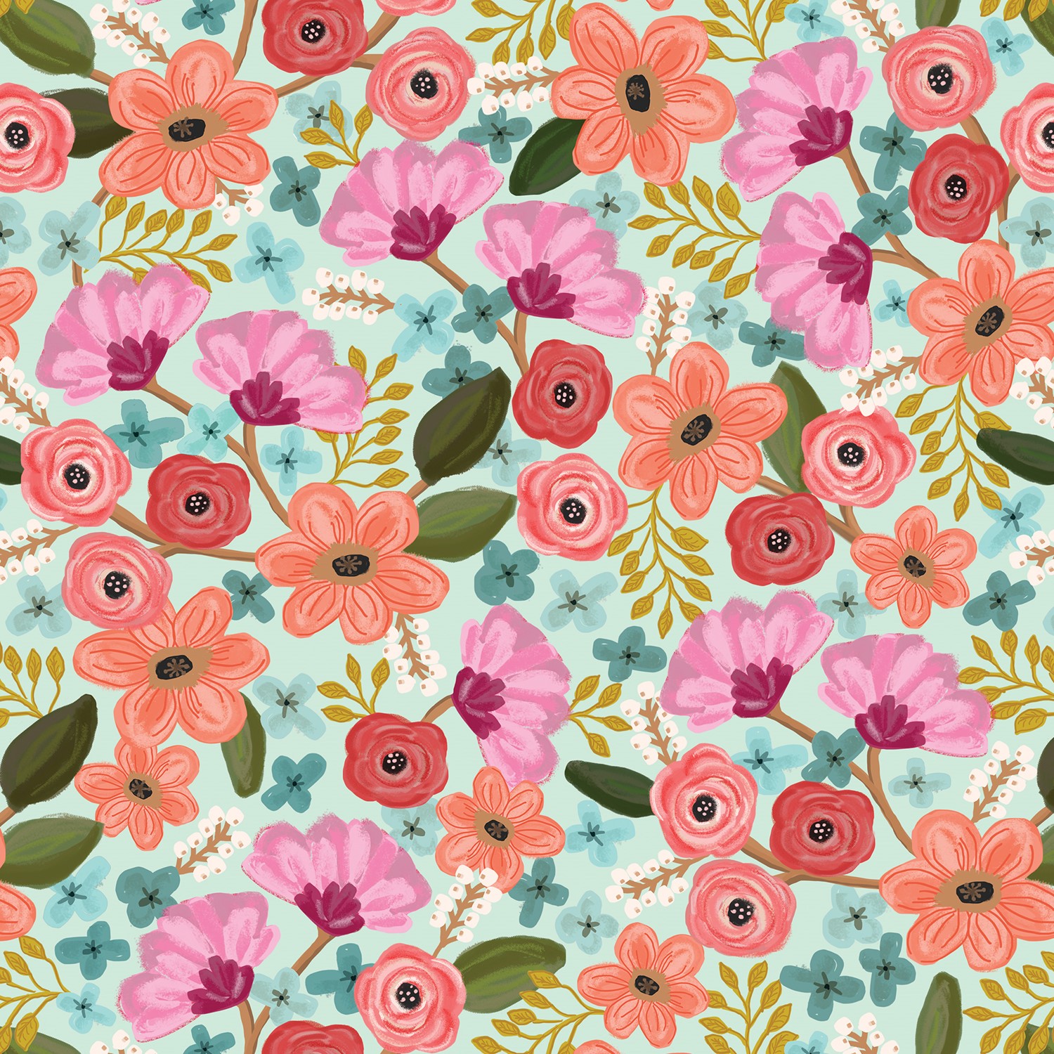 30" x 833' (full ream) -B209 - Floral Delight B209.30.833