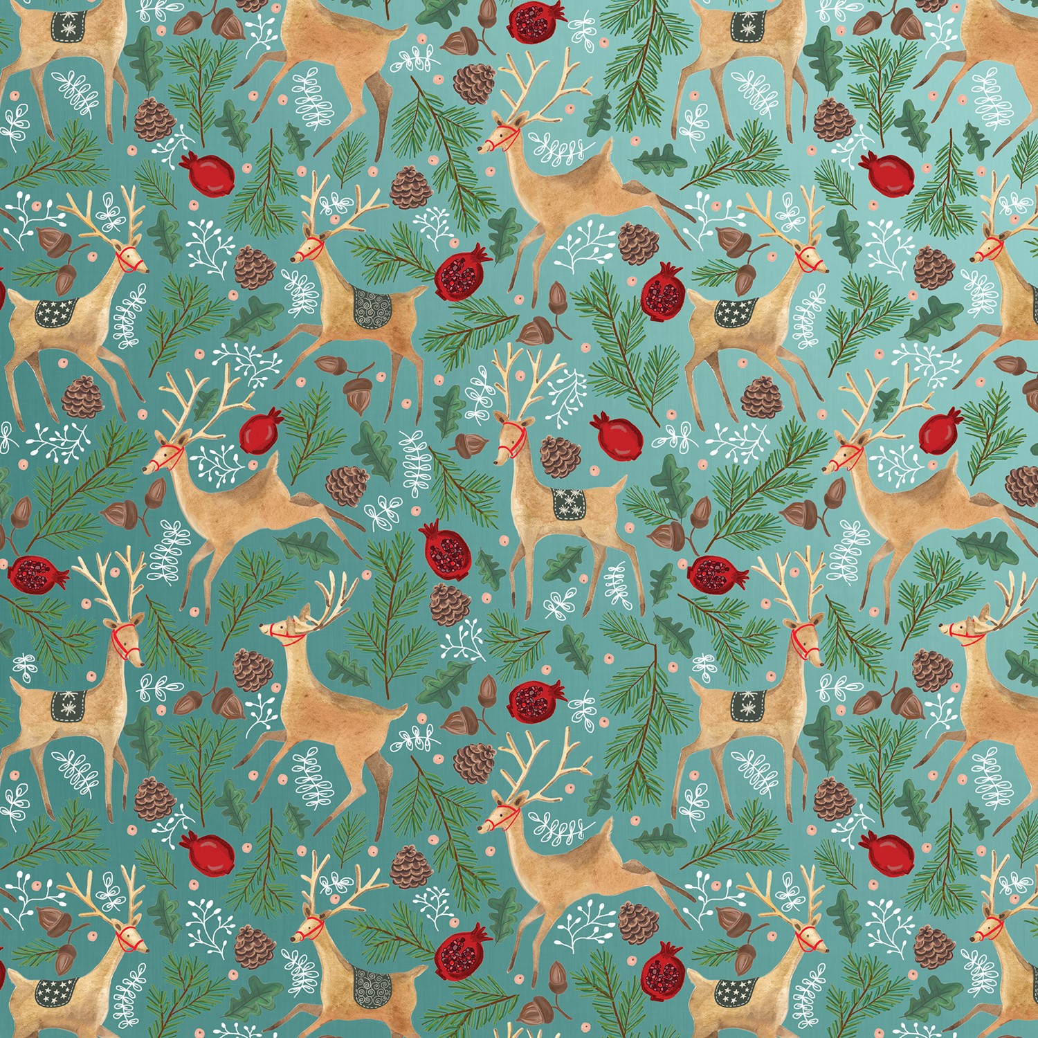 24" x 208' (quarter ream)  - XB561 - Reindeer Tapestry XB561.24.208
