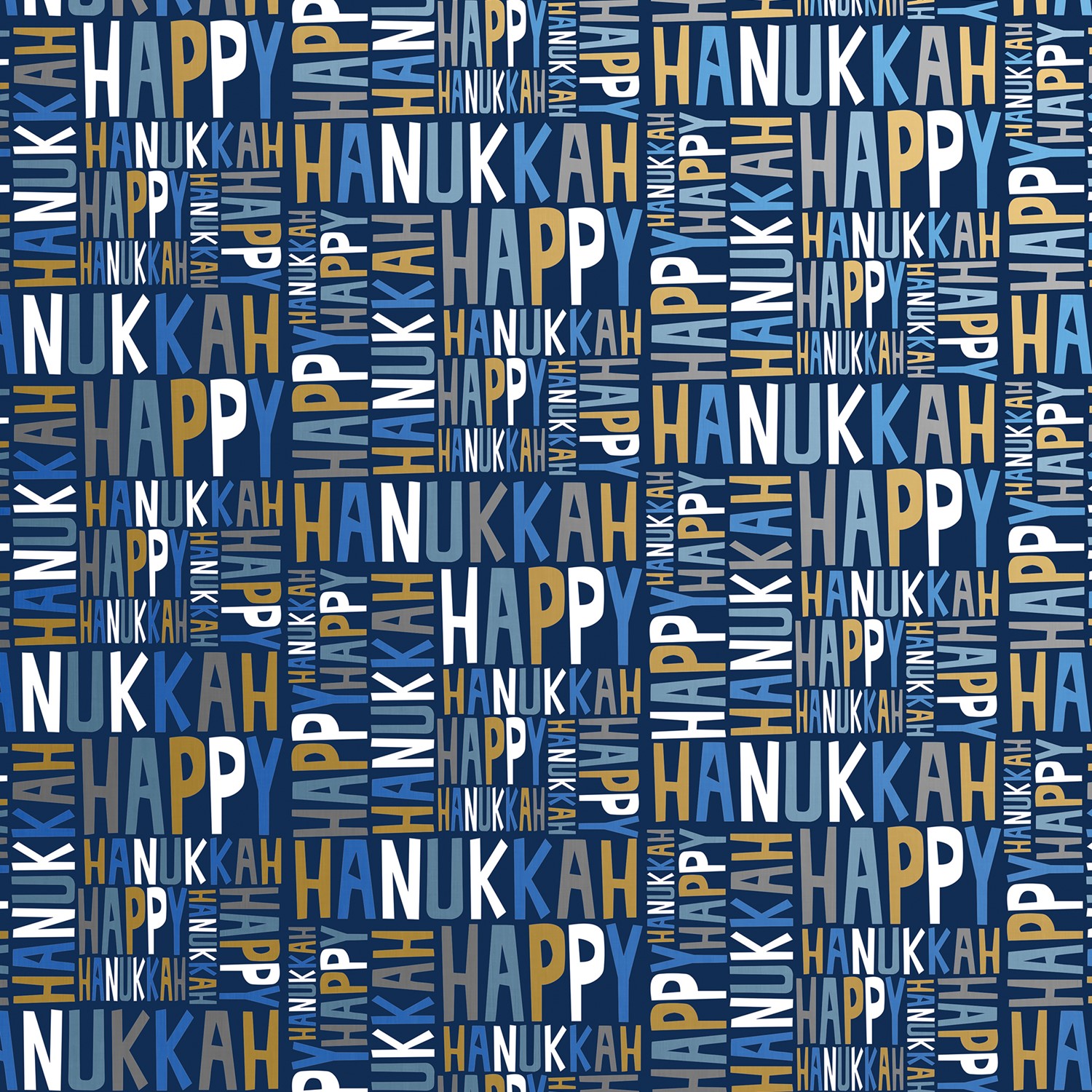 24" x 833' (full ream) -  XB671 - Hanukkah Greetings XB671.24.833