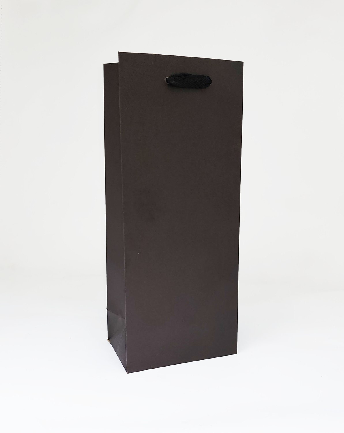 5.5x 3.25 x 13 Black Ribbon Handle Eurototes (Case of 100) Black-Manhattan-513
