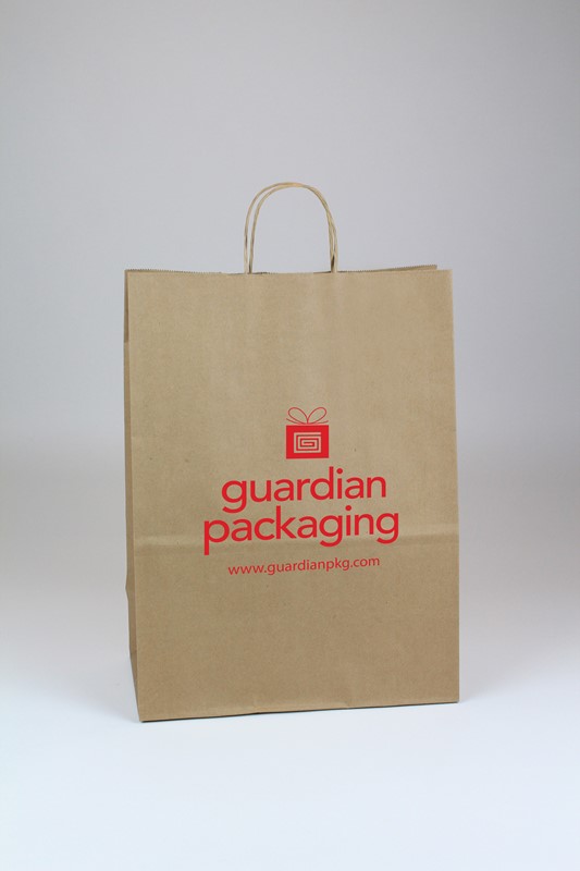 13 x 7 x 17 Recycled Brown  Kraft Shopping Bags Recycled-Brown-Kraft-Shopping-Bags-1317