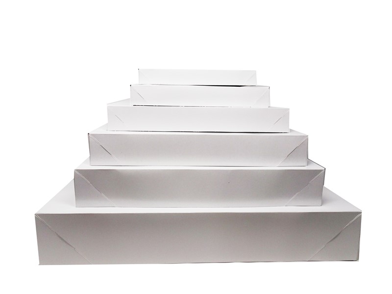 11.5 x 5.5 x 1.5 White Economy Apparel Boxes (Case of 100) White-Economy-Apparel-Boxes-115