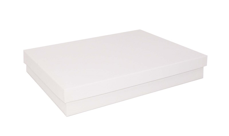 #53 White Krome Cotton-Filled Jewelry Boxes  5-1/4 x 3-3/4 x 7/8 White-Krome-Cotton-Filled-Jewelry-Boxes-53
