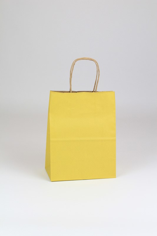8 x 4.75 x 10.25 Shadow Stripe Tints on Kraft Shopping Bags (Case of 250) Shadow-Stripe-Tints-On-Kraft-Shopping-Bags-8