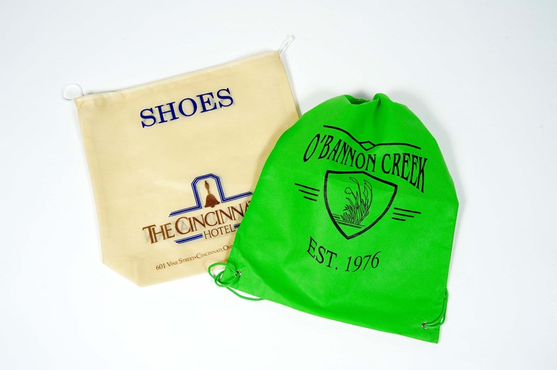 8 x 4 x 10 Stock Non-Woven Printed Shopping Bags (Case of 100) Stock-Non-Woven-Printed-Shopping-Bags-8