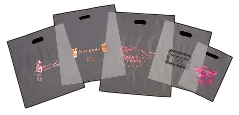 Frosted Clear Merchandise Bags