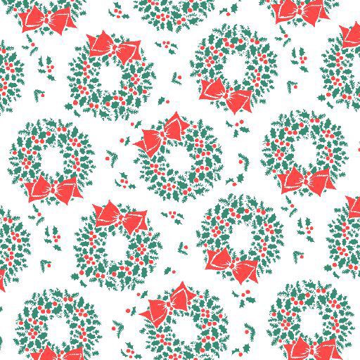 24"x 417' VAL-2970 Christmas Wreaths Gift Wrap VAL2970-24H