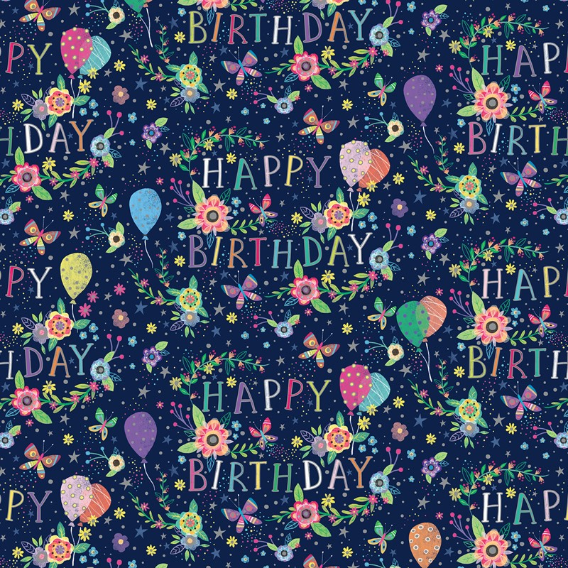 30" x 833' (full ream) -    B373 - Beautiful Birthday B373.30.833