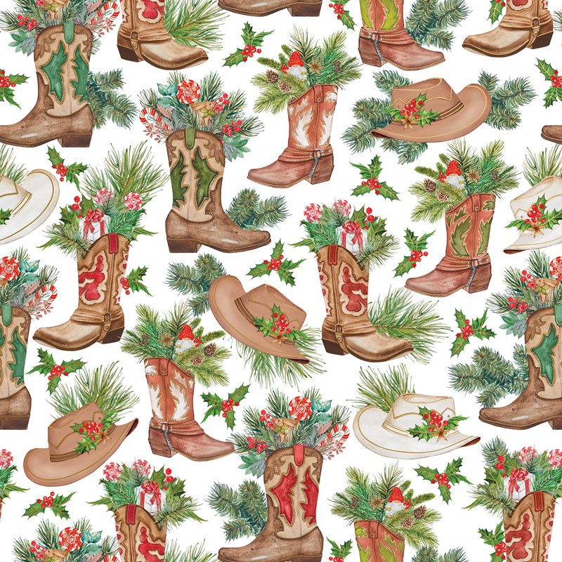 24" x 208' (quarter ream)  - XB598 - Western Holiday XB598.24.208