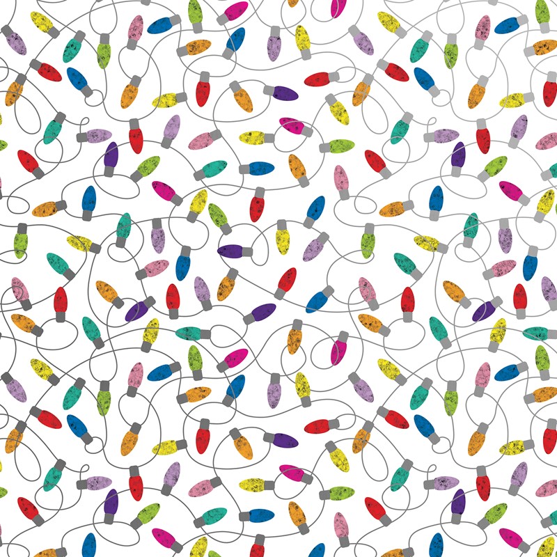 24" x 208' (quarter ream)  - XB509 - Christmas Lights White XB509.24.208