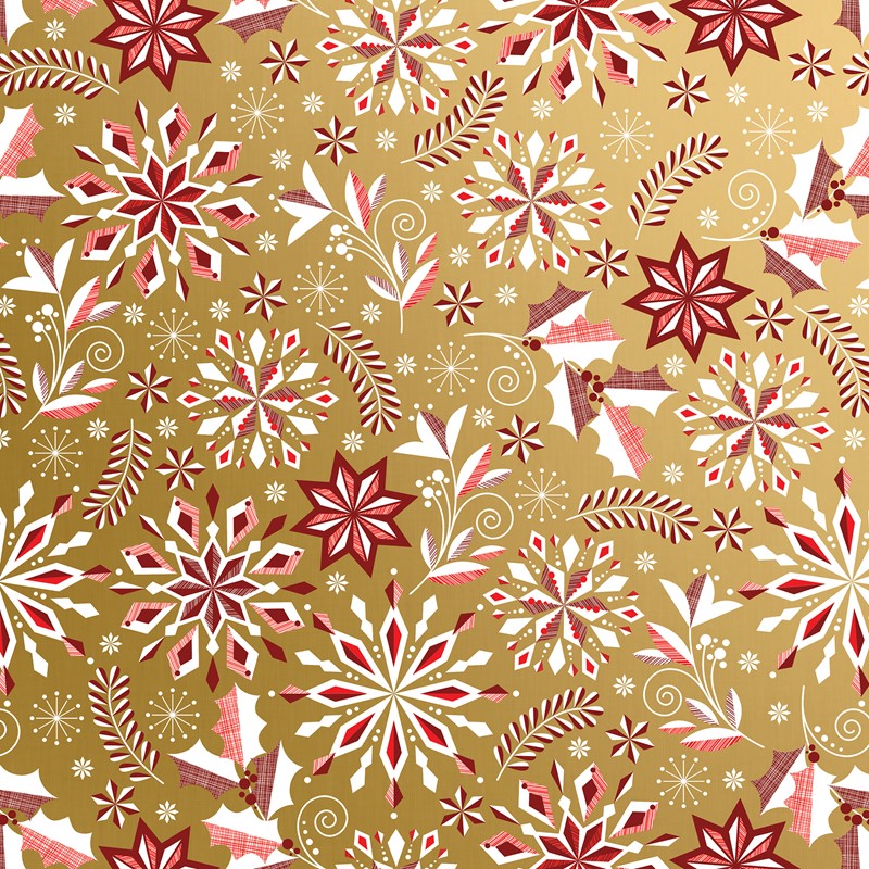 30" x 417' (half ream) - XB759 - Merriment Gold XB759.30.417