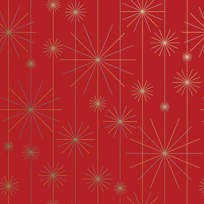 30" x 417' (half ream) - XB568 - Starburst Red XB568.30.417