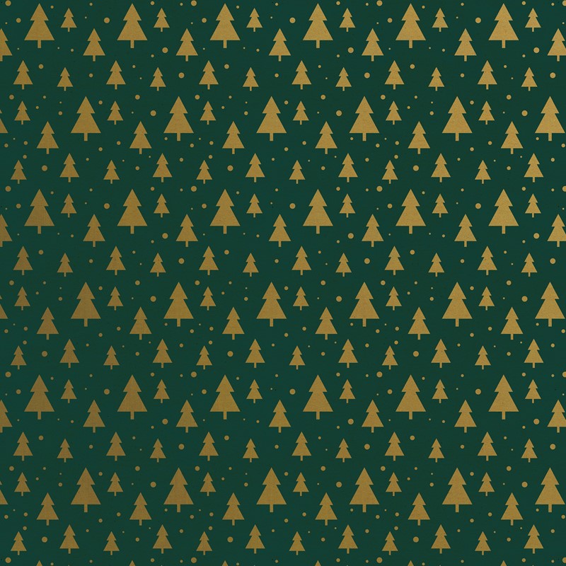 24" x 208' (quarter ream)  - XB817 - Modern Trees Kraft XB817.24.208