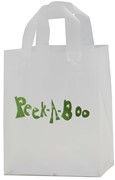 8 x 5 x 10 Clear Frosted Plastic Shopping Bags (Case of 250) Clear-Frosted-Plastic-Shopping-Bags-8 View 2