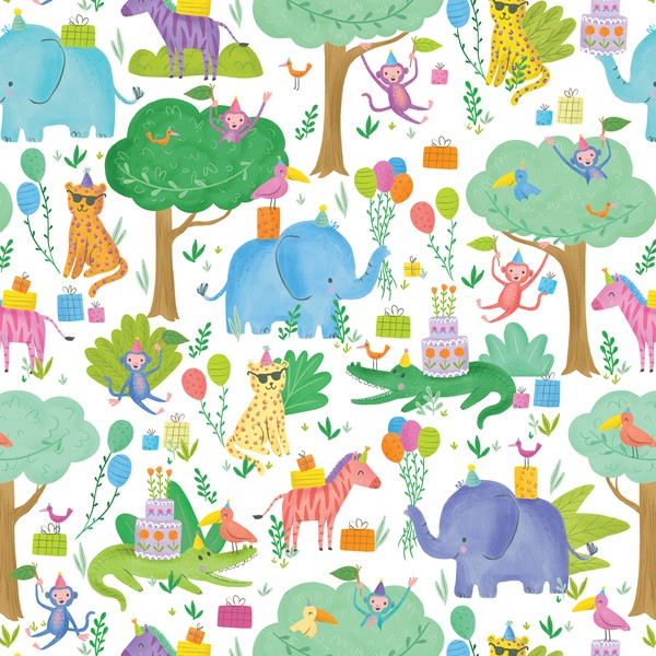 30" x 833' (full ream) - B328 - Jungle Party