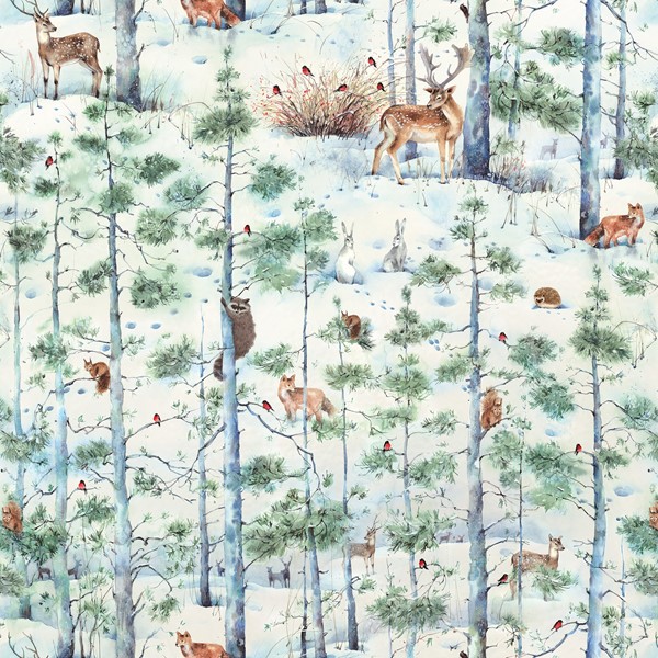 24" x 417' (half ream) - XB591 - Snowy Woodland