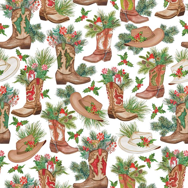 30" x 417' (half ream) - XB598 - Western Holiday