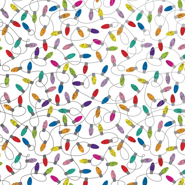 24" x 833' (full ream) -  XB509 - Christmas Lights White
