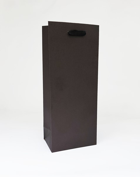 5.5x 3.25 x 13 Black Ribbon Handle Eurototes (Case of 100)