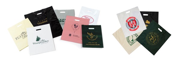 Custom Plastic Golf Merchandise Bags - Domestic